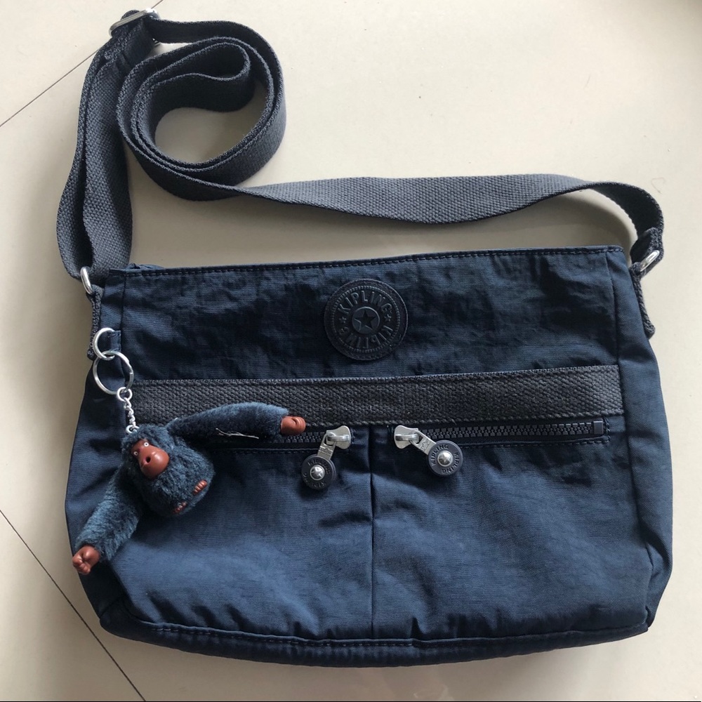 Kipling NEW ANGIE navy blue crossbody bag